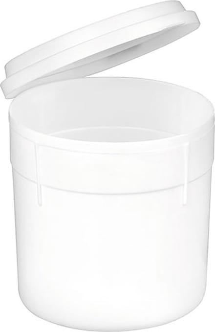 Sputumbeker met deksel - 10 stuks - wit