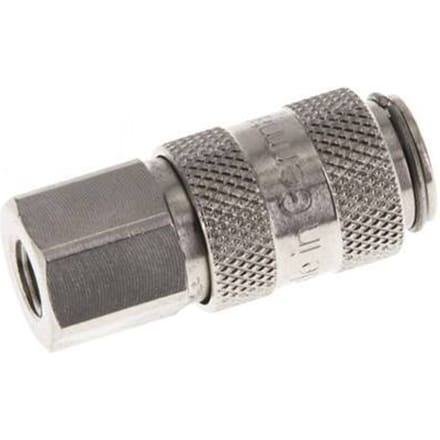 Vernikkeld Messing DN 2.7 (Micro) Luchtkoppeling Snelkoppeling M5 Binnendraad