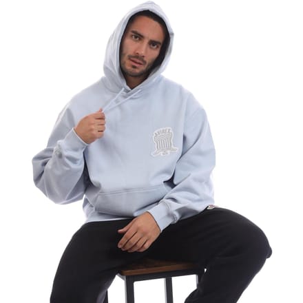 Avirex Herenhoodie van polykatoen met Jackson-logo (Licht Blauw)