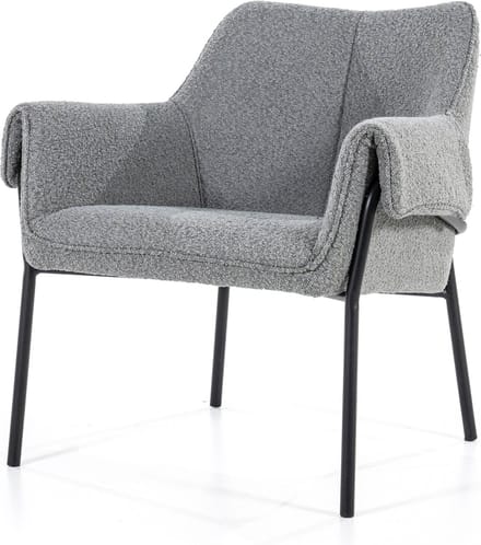 Furnilux Tony Fauteuil - Grijs - Comfortabele Zitstoel