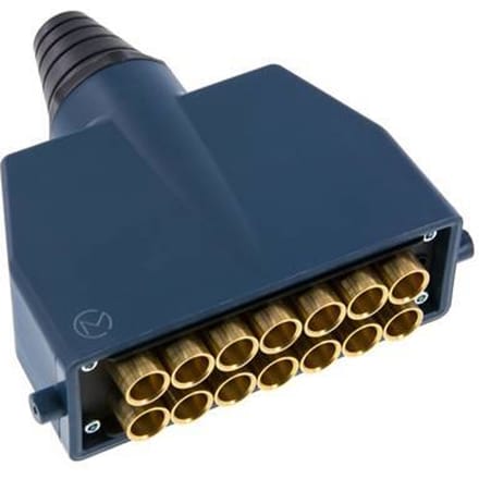 Messing Meervoudige Koppeling Insteeknippel 14x6 mm Push-in-aansluitingen