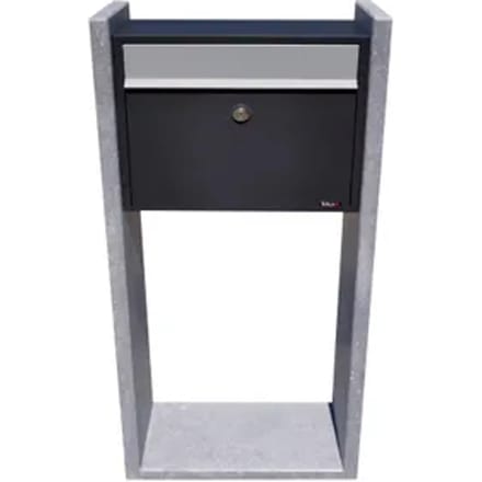Brievenbus Gent - Natuursteen - Zwart - 45x100x18cm