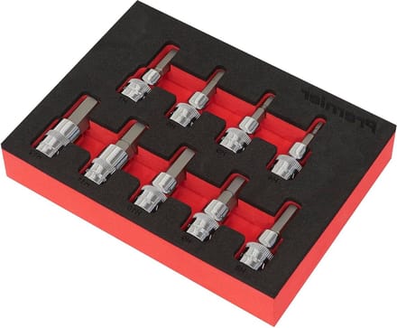9PC 3/8 "Sq Drive Hex Key Socket Bit Set - Metrisch - Beste Kwaliteit.