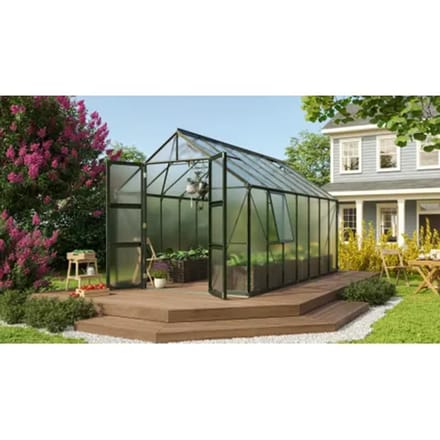 Vitavia Tuinkas Olymp 11500 - Polycarbonaat 6mm - Smaragd - 257x449x254cm