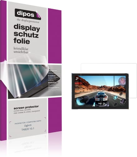 dipos – 2x Beschermfolie geschikt voor Dghrti TAB20 10.1 | Krasbestendige & heldere Screenprotector Ultra-Thin