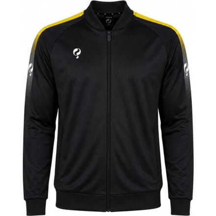 Q1905 Trainingsjack doan zwart / geel / wit