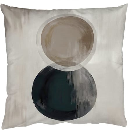 Sierkussens - Kussentjes Woonkamer - 60x60 cm - Cirkels - Vorm - Beige - Abstract