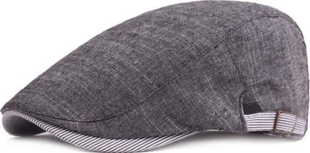 Flatcap - Platte pet - Verstelbaar - Zwart/Wit