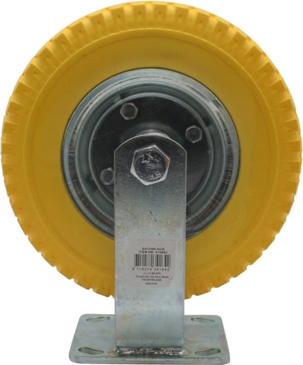 Bokwiel massief, Zwenkwiel, PU wiel, 2.50-4, 210mm diameter