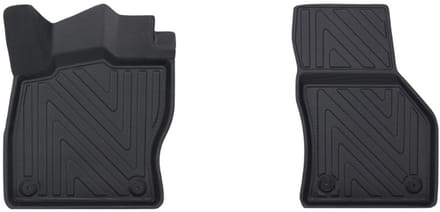 Rubbermatten Seat Leon 2012-2020 (voorset) - Premium carbonlook