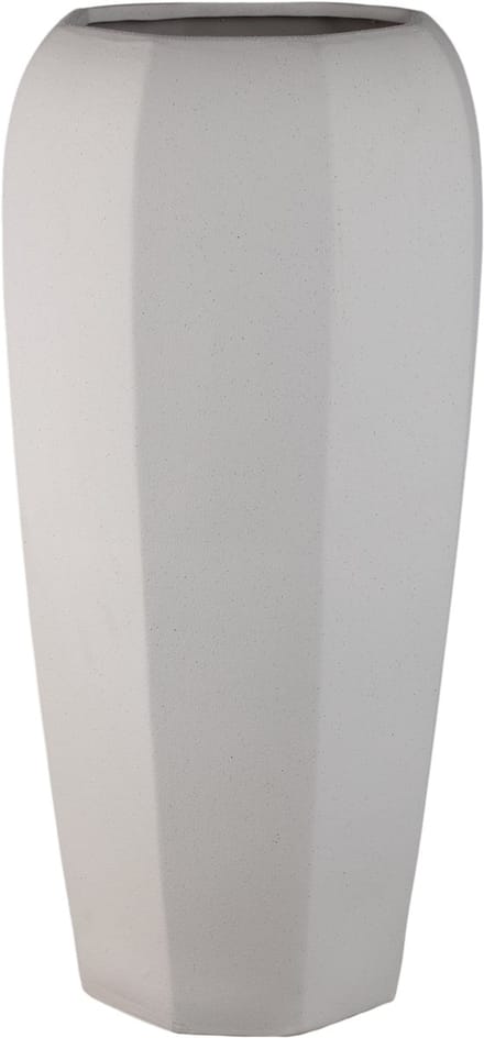 PTMD Myrick Cream Ceramic Pot Octagon Shape XL