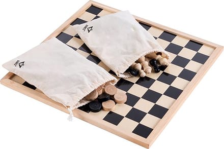 Houten schaakstukken en schaakbord 40 x 40 cm - Schaaksets