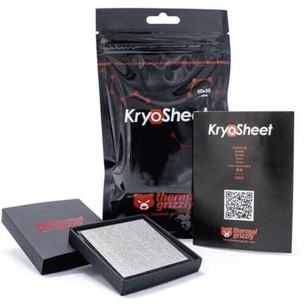Thermal Grizzly KryoSheet Wärmeleitpad KryoSheet Warmtegeleidend pad 0.2 mm (l x b) 50 mm x 50 mm