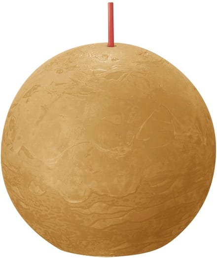 Bolsius Bolkaarsen Shine 6 st rustiek 76x71 mm honinggeel