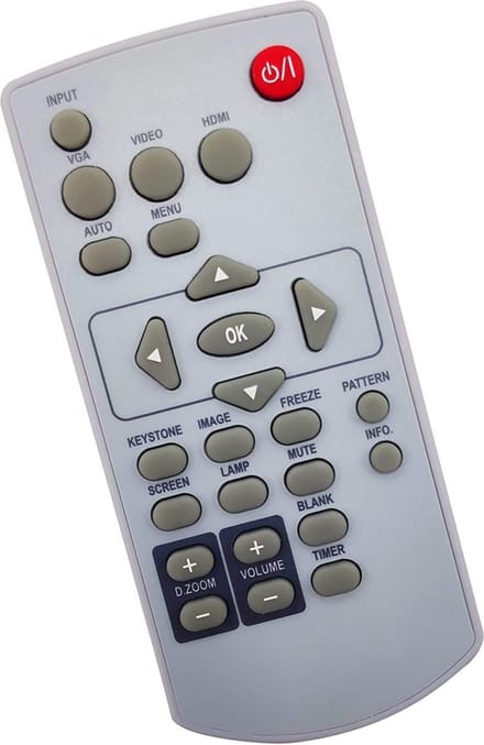 Afstandsbediening geschikt voor de EIKI EK-55LU beamer, vervangt 63910016