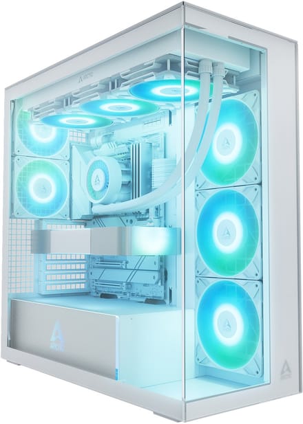 ARCTIC Xtender White (Clear Glass) Midi Tower Wit
