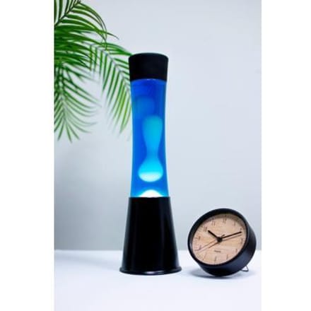 Lavalamp Zwart Met Witte Lava van Fisura