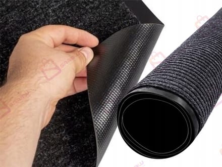 Rubberen Deurmat – deurmat buiten – Antislip deurmat binnen – deurmatten – Grijs – 75754