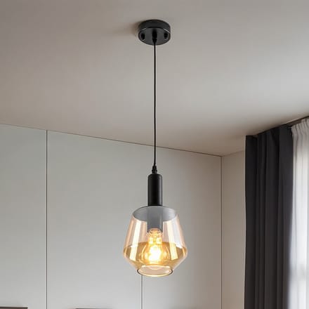 LumenXL 1-lichts hanglamp Mala - bolvormig glas