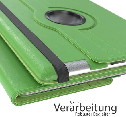 Draaibare Bookcase - Geschikt voor oude iPad Hoes 2e, 3e, 4e Generatie - 9.7 inch (2011,2012) Groen