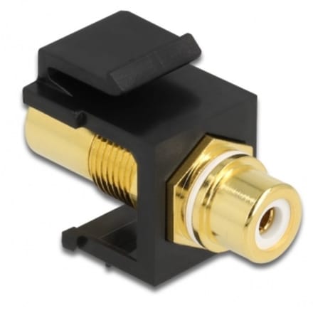 Tulp Keystone module - Tulp (v) | audio links (wit) | verguld | zwart