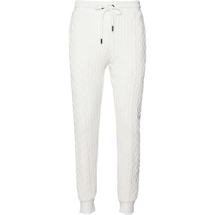 Criminal Damage Kabelgebreide Heren Off White Track Broek