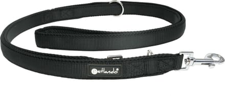 Petlando Trainingslijn Mesh Zwart - Hondenriem - 230x1.5 cm