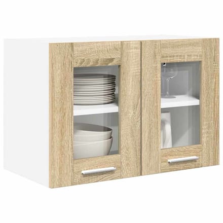 vidaXL Hangkast 2 pcs Sonoma Eik 60 x 31 x 40 cm Bewerkt hout