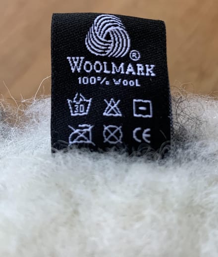 FAST WooL - 100% merinowol - Wollen sloffen - laars model - zwart wit - maat 37