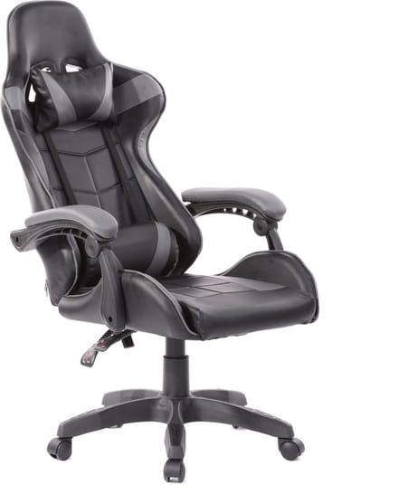 Gamestoel Cyclone tieners - bureaustoel - zwart grijs