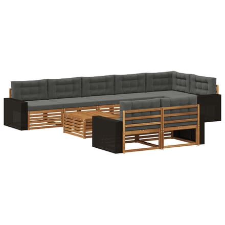 vidaXL - Buiten - bank - set - 9 - st