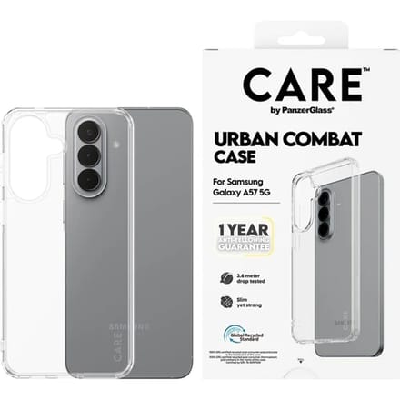 CARE by PanzerGlass Urban Combat Case voor de Samsung Galaxy A57 (5G) - Transparant