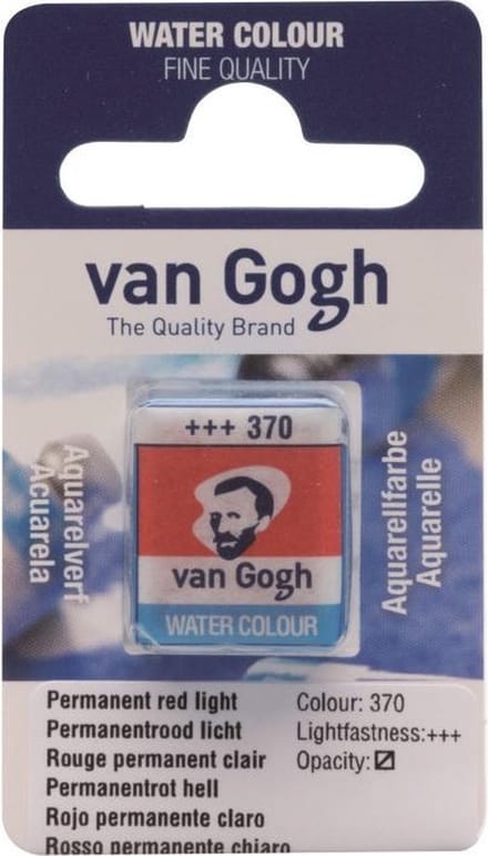 van Gogh water colour napje Permanent Red Light (370)