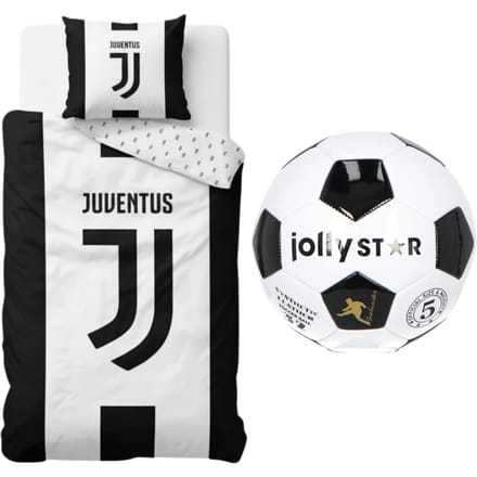 Juventus slaapkamerset; dekbedovertrek en voetbal