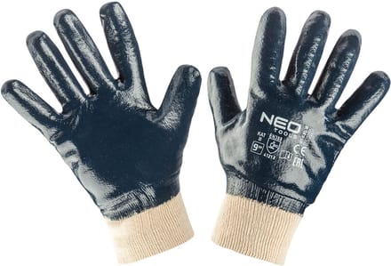 NEO - Werkhandschoen - Katoen Flanel Nitril Coating maat M9
