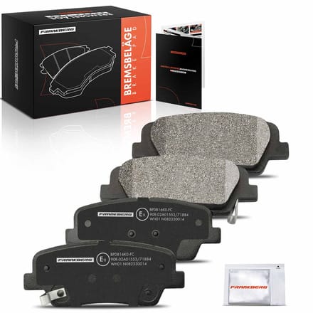 Frankberg 4x Remblokken Achteras voor Hyundai