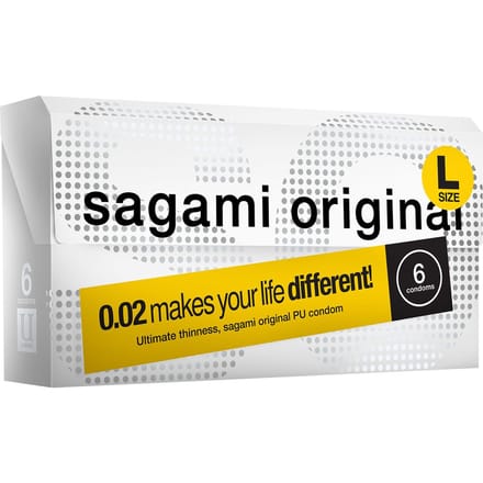 Sagami Original latexvrij condooms - L-size - 6 stuks