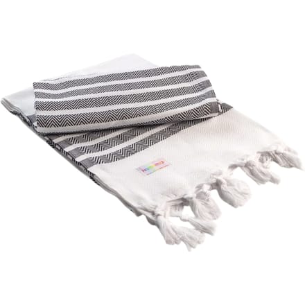 ARTG Hamamzz Dalaman Handdoek (Wit/zwart)