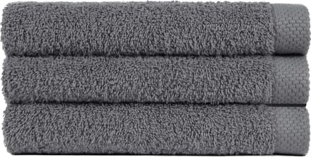 Handdoek 50x100 cm Uni Pure Royal Antraciet - 4 stuks