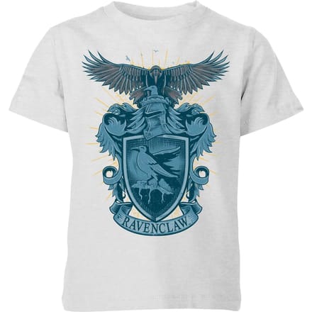 Harry Potter Ravenclaw Drawn Crest kinder t-shirt - Grijs - 122/128 (7-8 jaar)