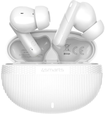 4smarts SkyBuds Pro Draadloze Oordopjes Noise Cancelling Oortjes Wit