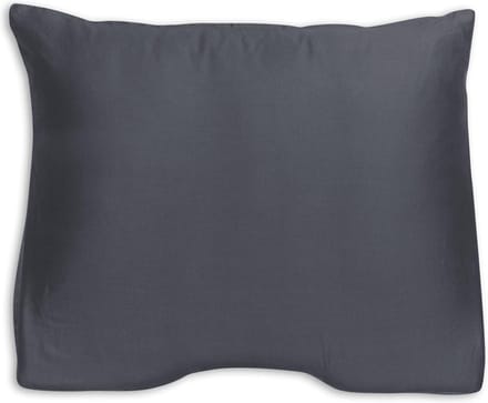 Silvana Support Satin Shoulder Contour kussensloop voor medium-stevig kussen - Antraciet - 60x60/70