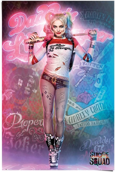 Poster Suicide Squad - Harley Quinn - 91,5 x 61 - Papier - REINDERS