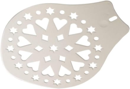 Westmark Taart- en Taartschep, Decoratiesjabloon, Diameter: 28,2 cm, Kunststof, Wit, 31412270