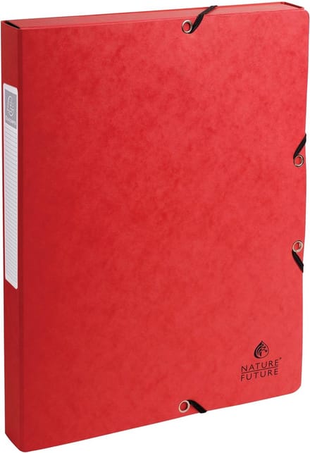 Exacompta Klasseerdoos glanskarton Rug 25mm - A4 - Rood - 50305E