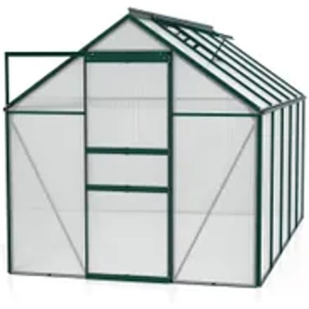 Vitavia Tuinkas Kit Comet 6200 - Polycarbonaat - 4mm - 6,26m² - 321x195x197cm - Smaragd