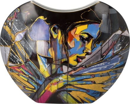 Goebel - Lana Frey | Vaas Fire in the Belly 26 | Porselein - 26cm - met echt goud
