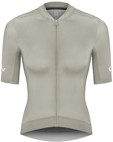 Liv Vantage Korte Mouw Wielertrui Beige M Vrouw