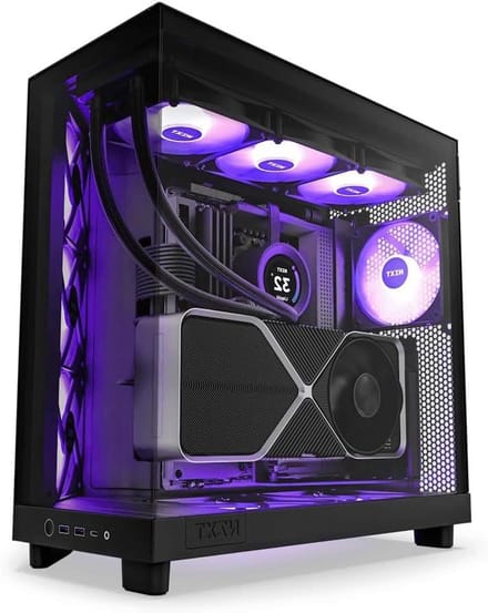 Computer Behuizing - Midi Tower - PC Bouwen - Goede Luchtkoeling - 9.4 Kilogram - Zwart