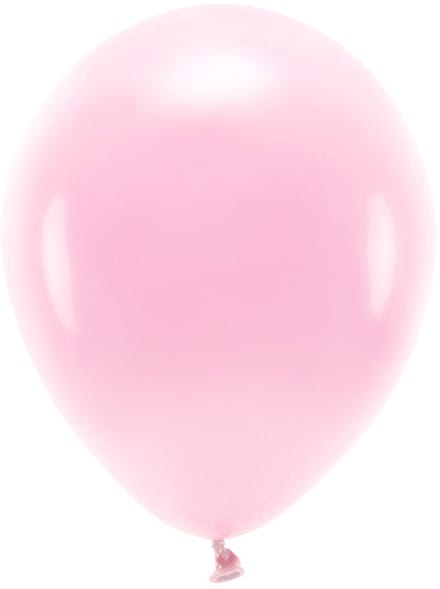 Eco ballonnen 30 cm, pastel, lichtroze (1 verpakking / 10 stuks)